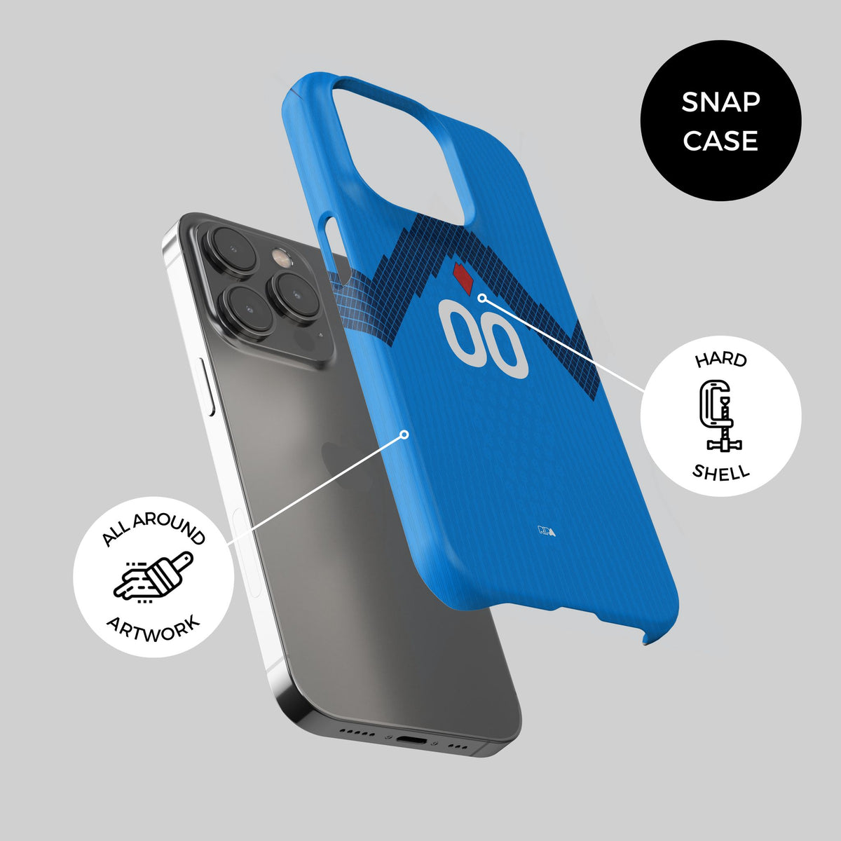 Phone case with the Slovenia 2026 Away football shirt design by RIPA Football