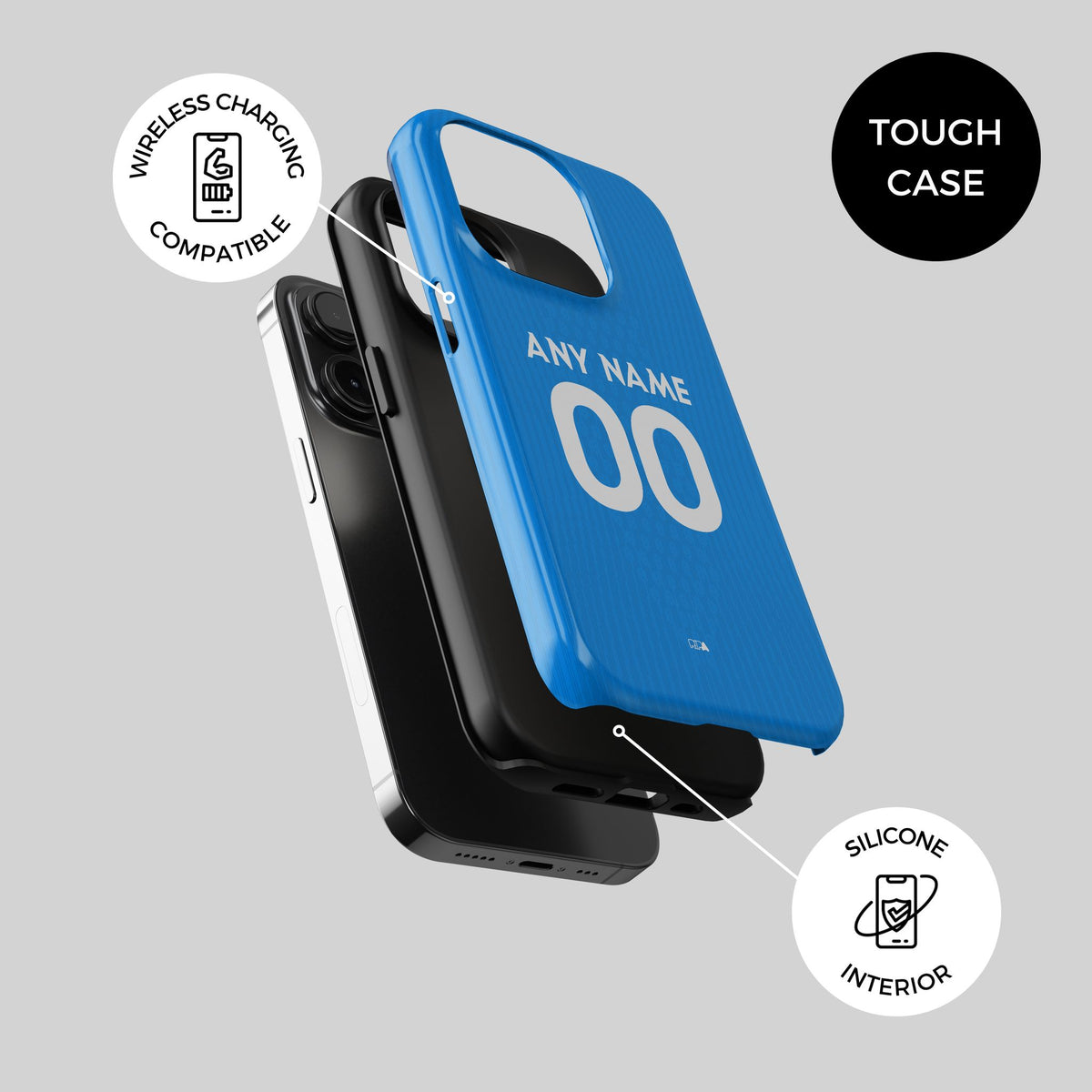 Phone case with the Slovenia 2026 Away football shirt design by RIPA Football