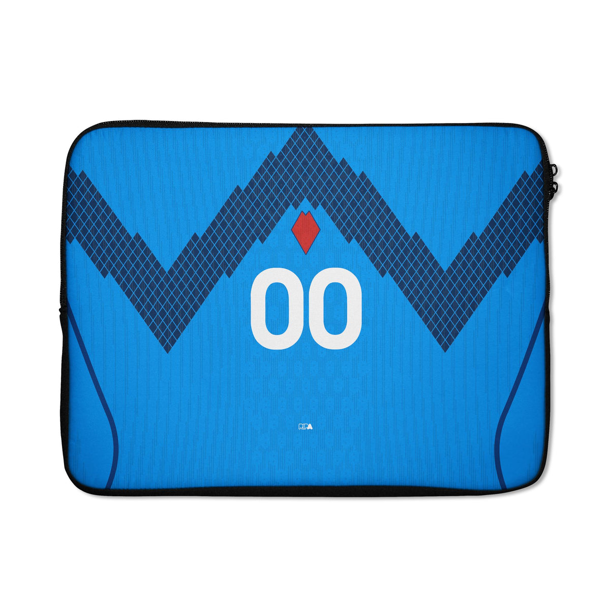 Laptop sleeve with the Slovenia 2026 Away football shirt design by RIPA Football