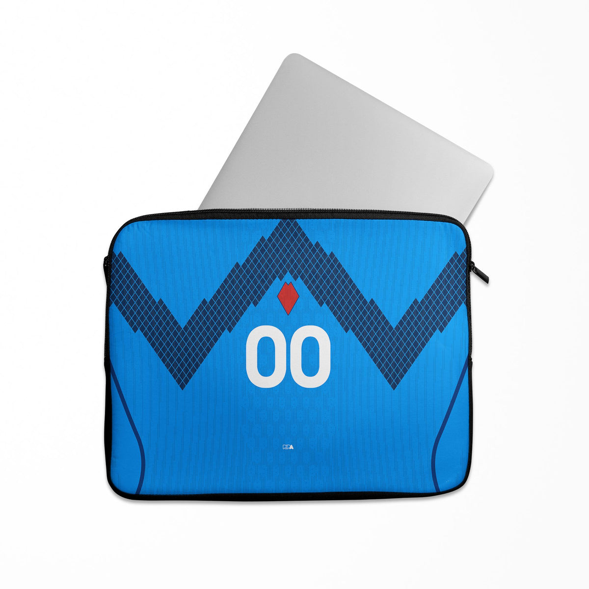 Laptop sleeve with the Slovenia 2026 Away football shirt design by RIPA Football