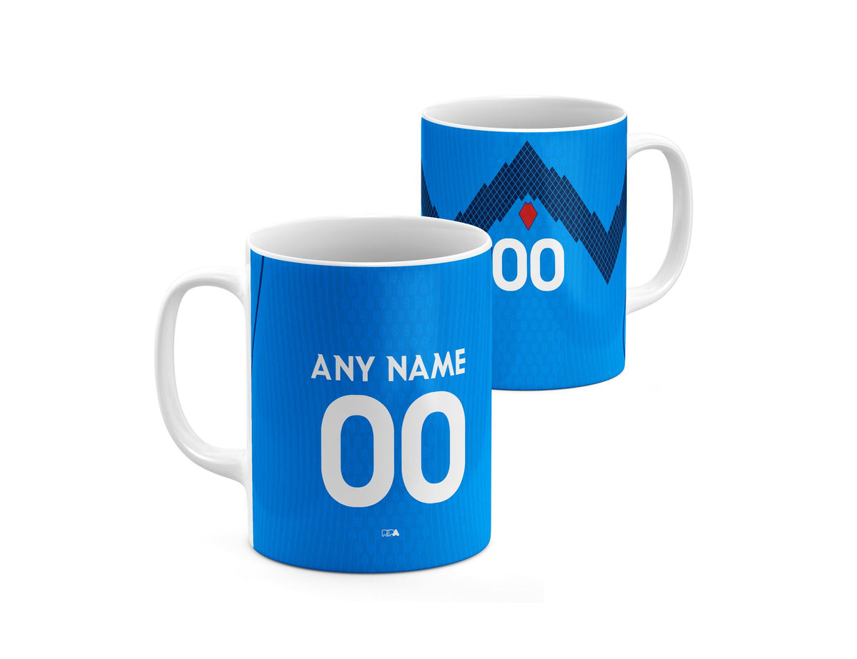 Mug with the Slovenia 2026 Away football shirt design by RIPA Football