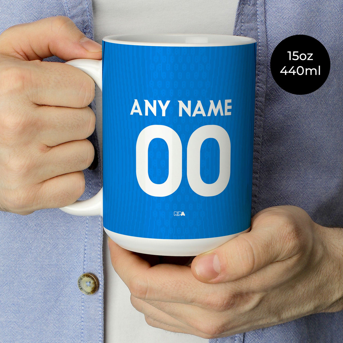 Mug with the Slovenia 2026 Away football shirt design by RIPA Football