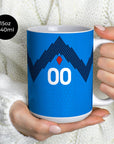 Mug with the Slovenia 2026 Away football shirt design by RIPA Football