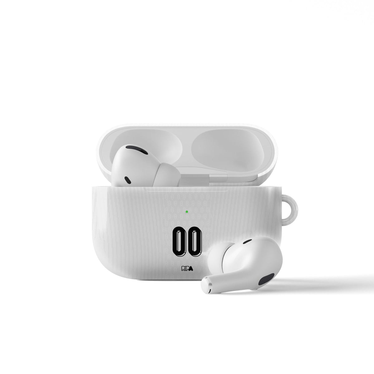 AirPods case with the Finland 2026 Home football shirt design by RIPA Football