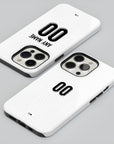 Phone case with the Finland 2026 Home football shirt design by RIPA Football