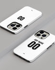 Phone case with the Finland 2026 Home football shirt design by RIPA Football