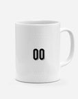 Mug with the Finland 2026 Home football shirt design by RIPA Football