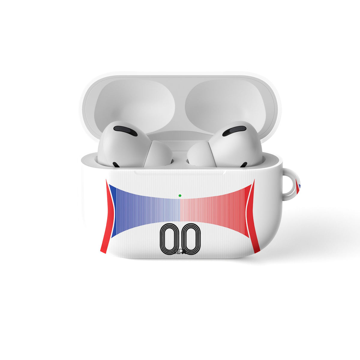 AirPods case with the France 2006 Away football shirt design by RIPA Football