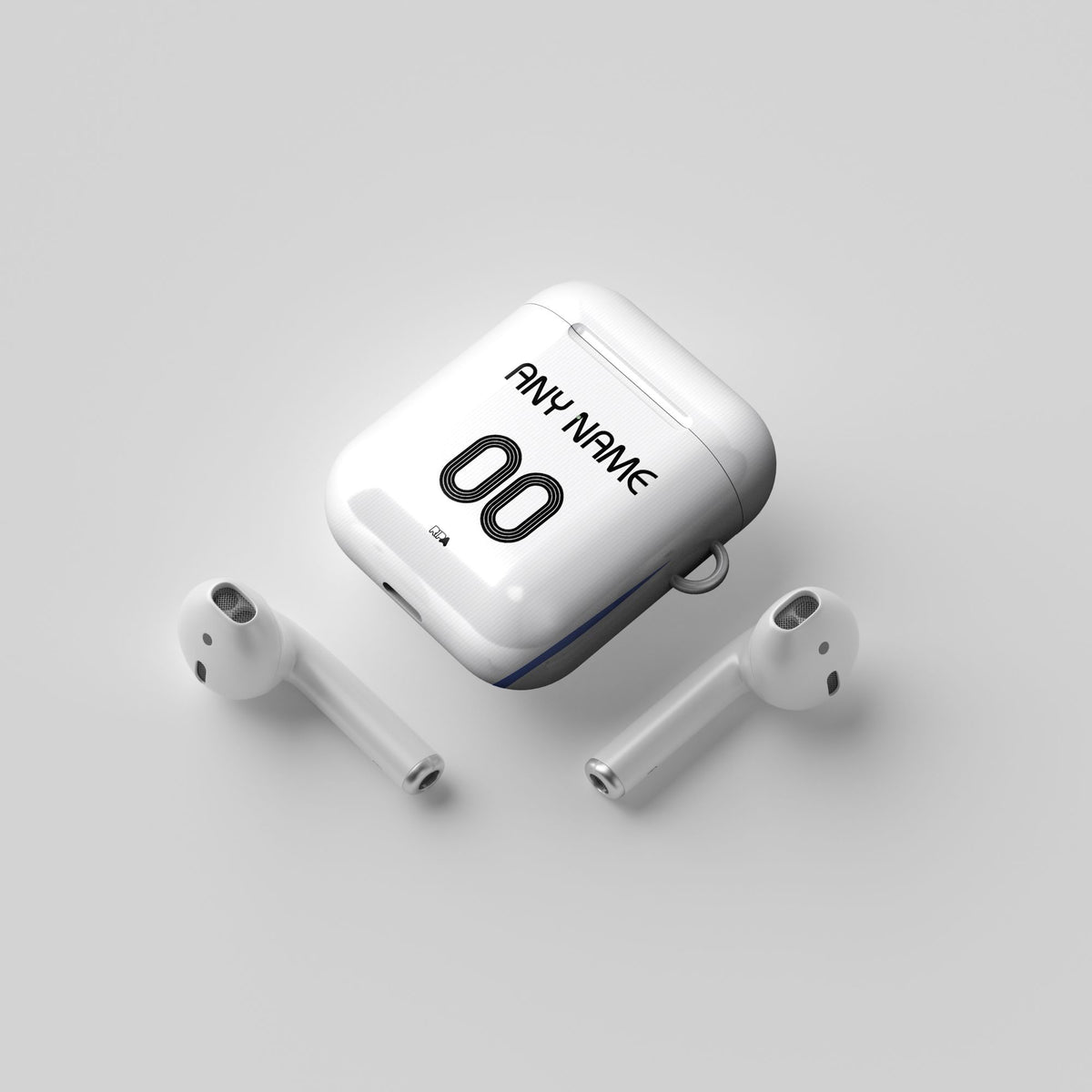 AirPods case with the France 2006 Away football shirt design by RIPA Football