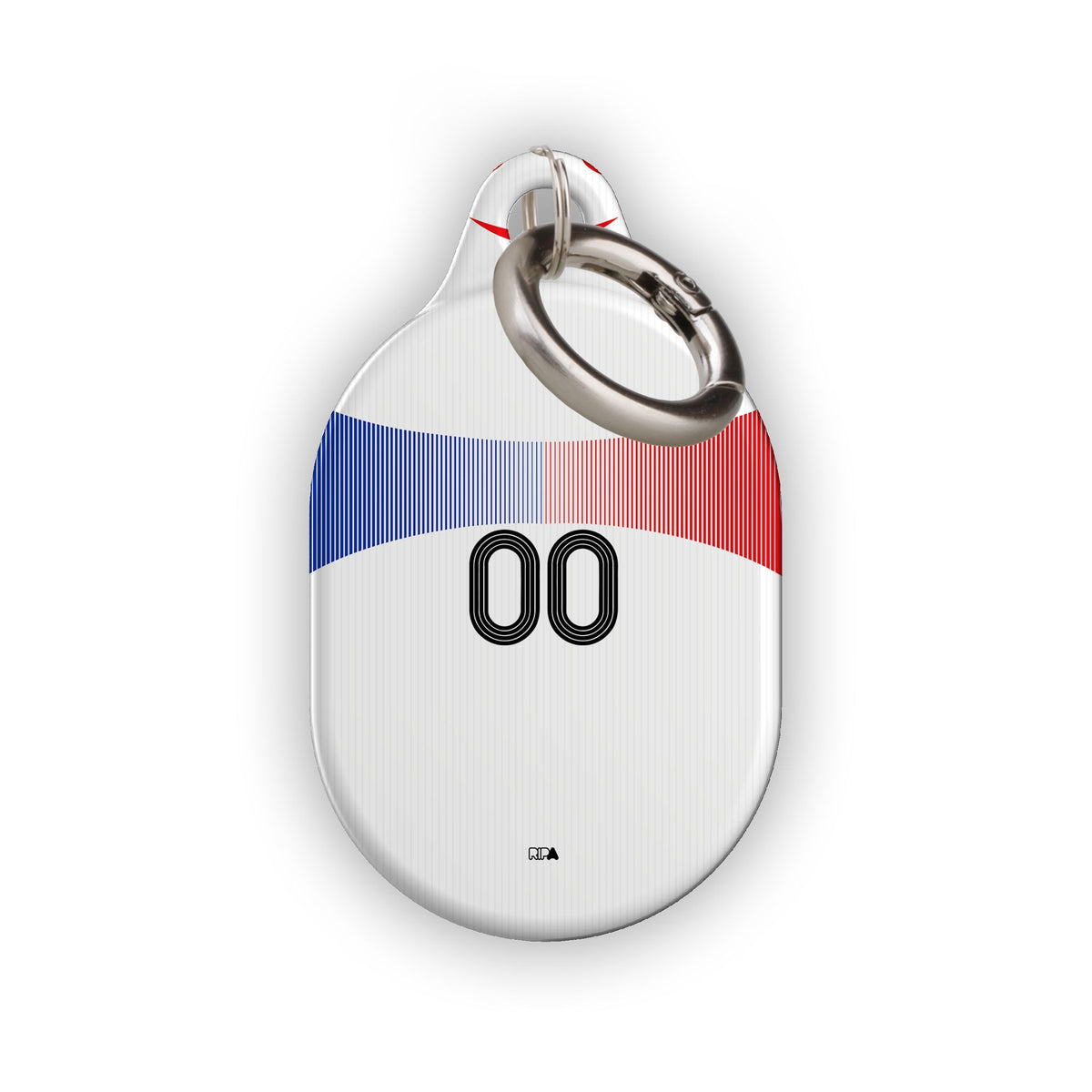 AirTag holder with the France 2006 Away football shirt design by RIPA Football