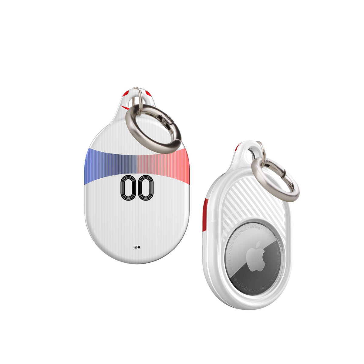 AirTag holder with the France 2006 Away football shirt design by RIPA Football