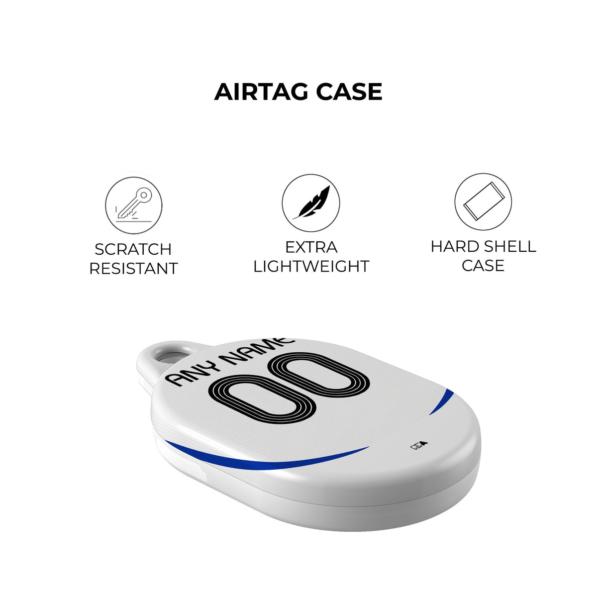 AirTag holder with the France 2006 Away football shirt design by RIPA Football