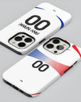Phone case with the France 2006 Away football shirt design by RIPA Football