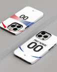 Phone case with the France 2006 Away football shirt design by RIPA Football