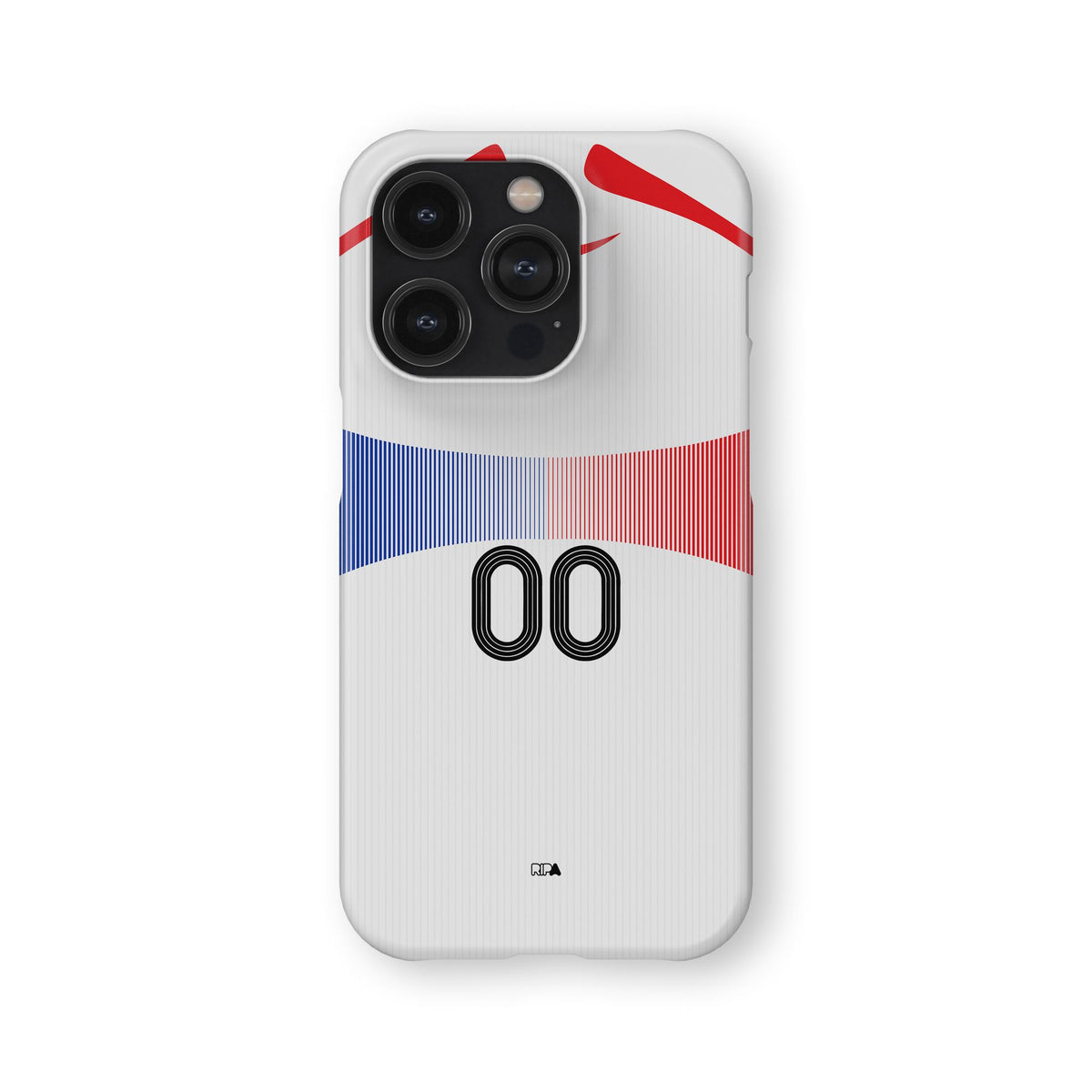 Phone case with the France 2006 Away football shirt design by RIPA Football