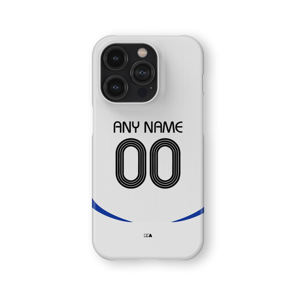 Phone case with the France 2006 Away football shirt design by RIPA Football