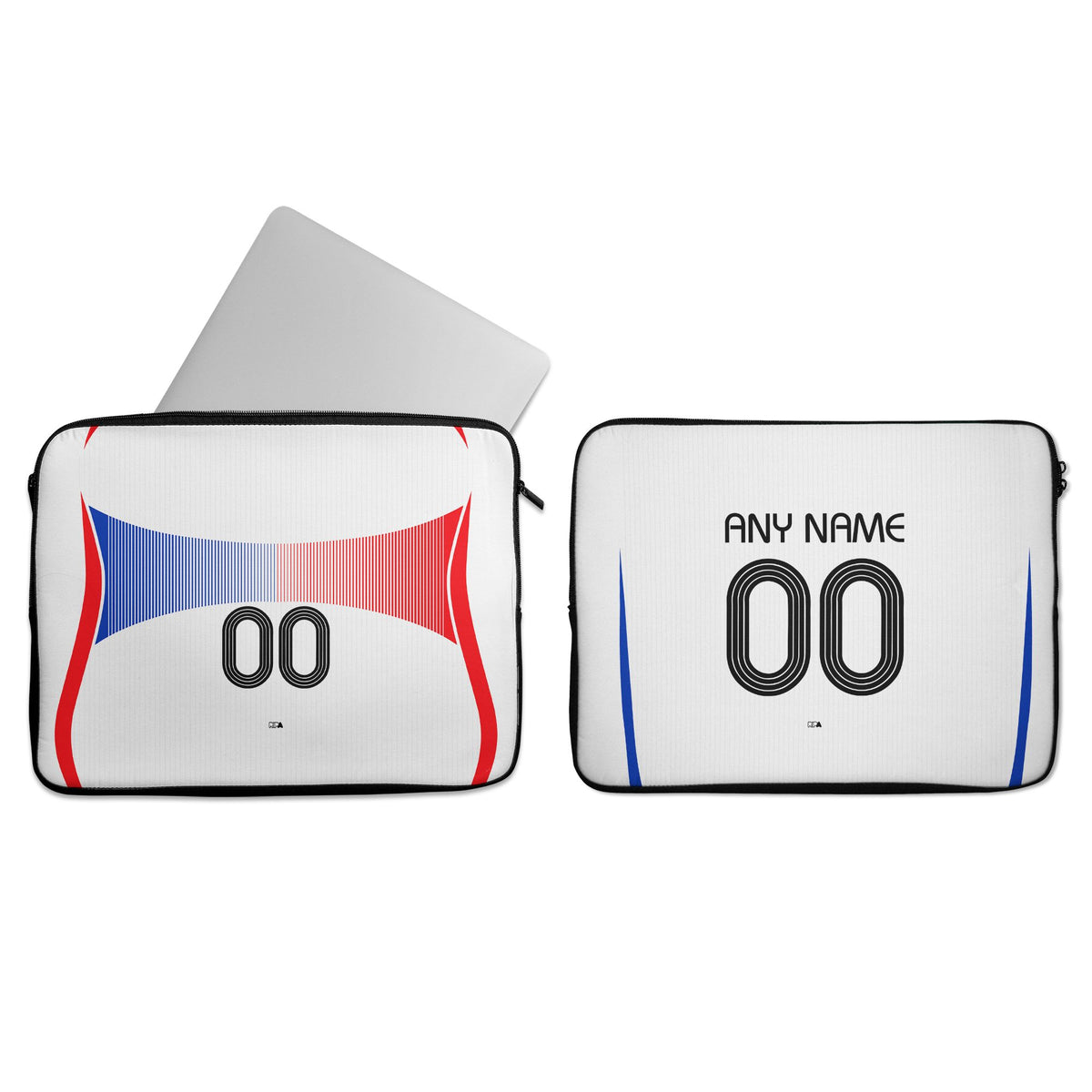 Laptop sleeve with the France 2006 Away football shirt design by RIPA Football