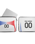 Laptop sleeve with the France 2006 Away football shirt design by RIPA Football