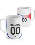 Mug with the France 2006 Away football shirt design by RIPA Football