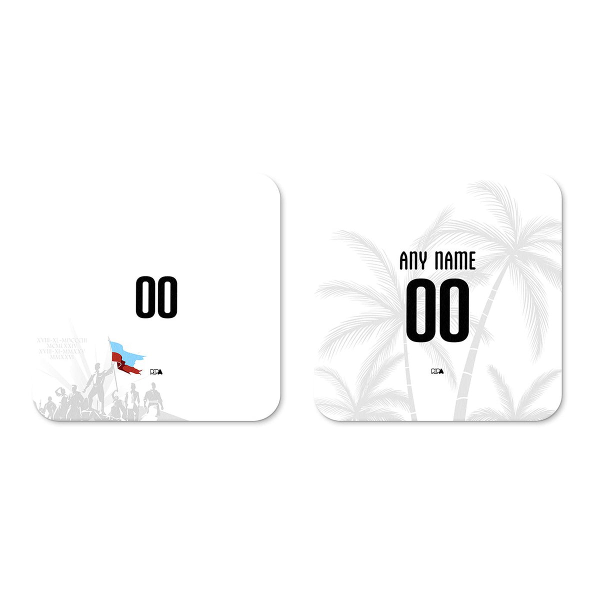 Coaster with the Haiti 2026 Away football shirt design by RIPA Football