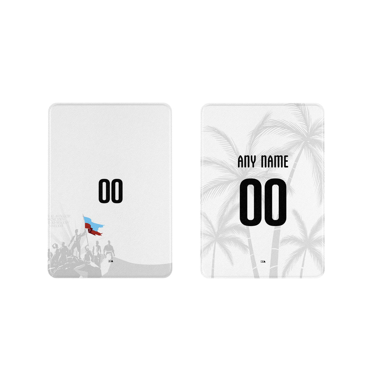 iPad case with the Haiti 2026 Away football shirt design by RIPA Football