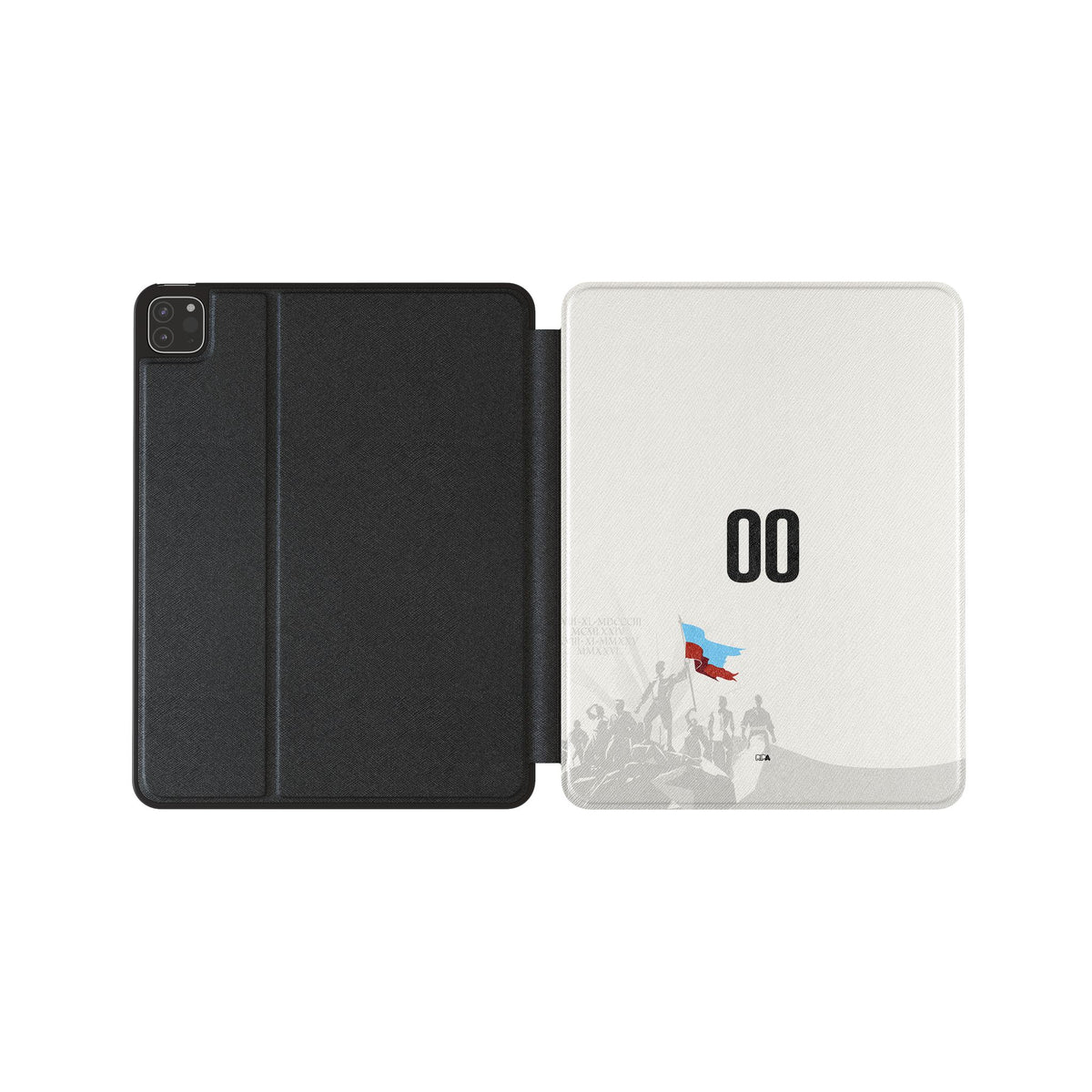 iPad case with the Haiti 2026 Away football shirt design by RIPA Football