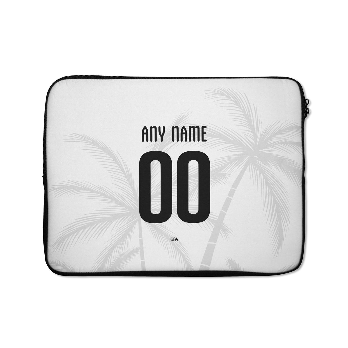 Laptop sleeve with the Haiti 2026 Away football shirt design by RIPA Football