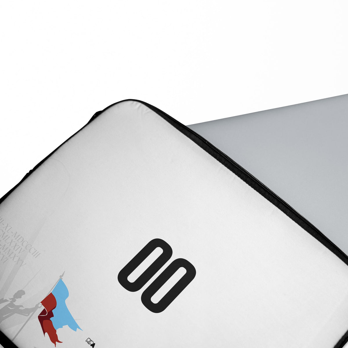 Laptop sleeve with the Haiti 2026 Away football shirt design by RIPA Football