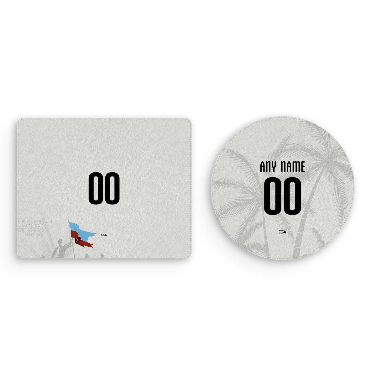 Mouse pad with the Haiti 2026 Away football shirt design by RIPA Football