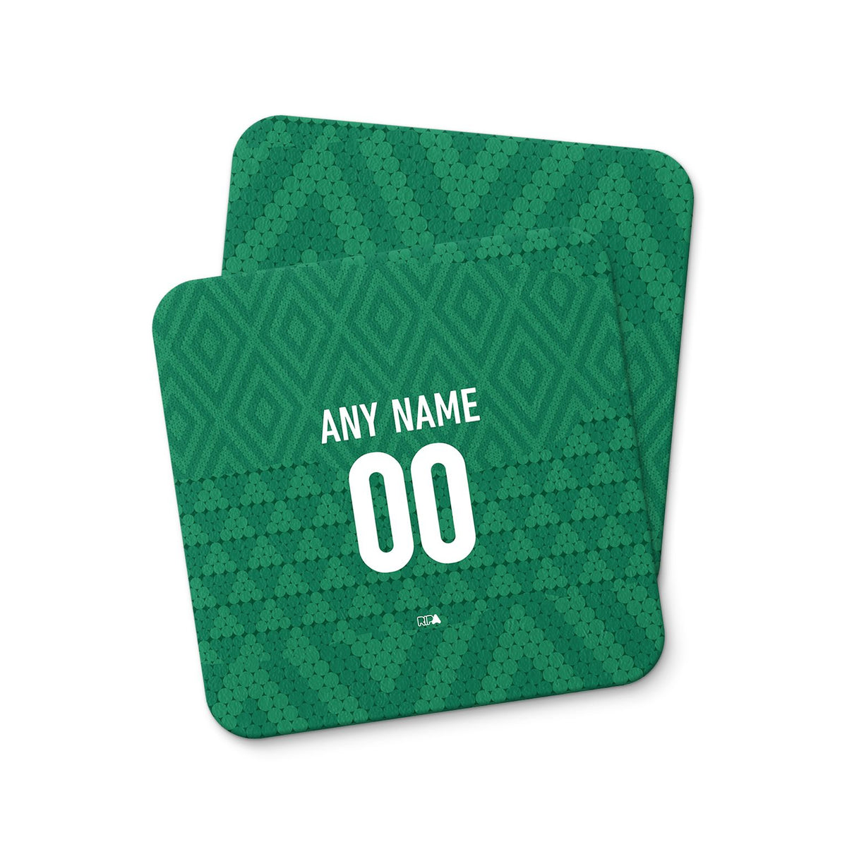 Coaster with the Iraq 2026 Away football shirt design by RIPA Football