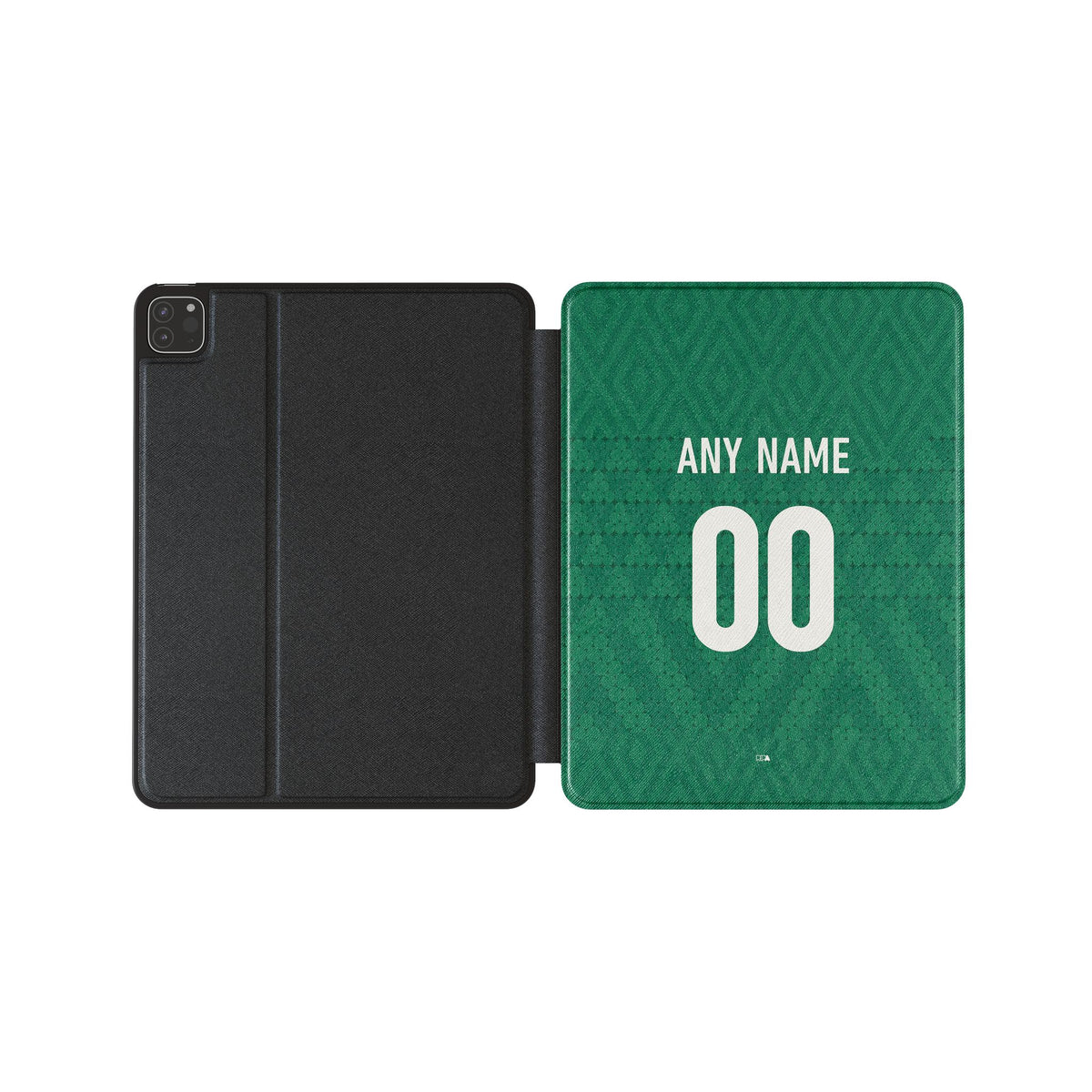 iPad case with the Iraq 2026 Away football shirt design by RIPA Football