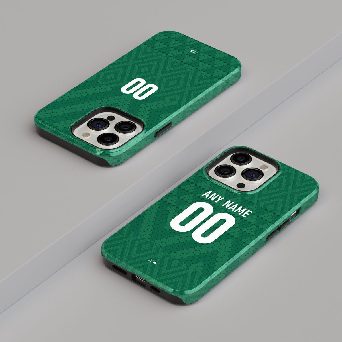 Phone case with the Iraq 2026 Away football shirt design by RIPA Football