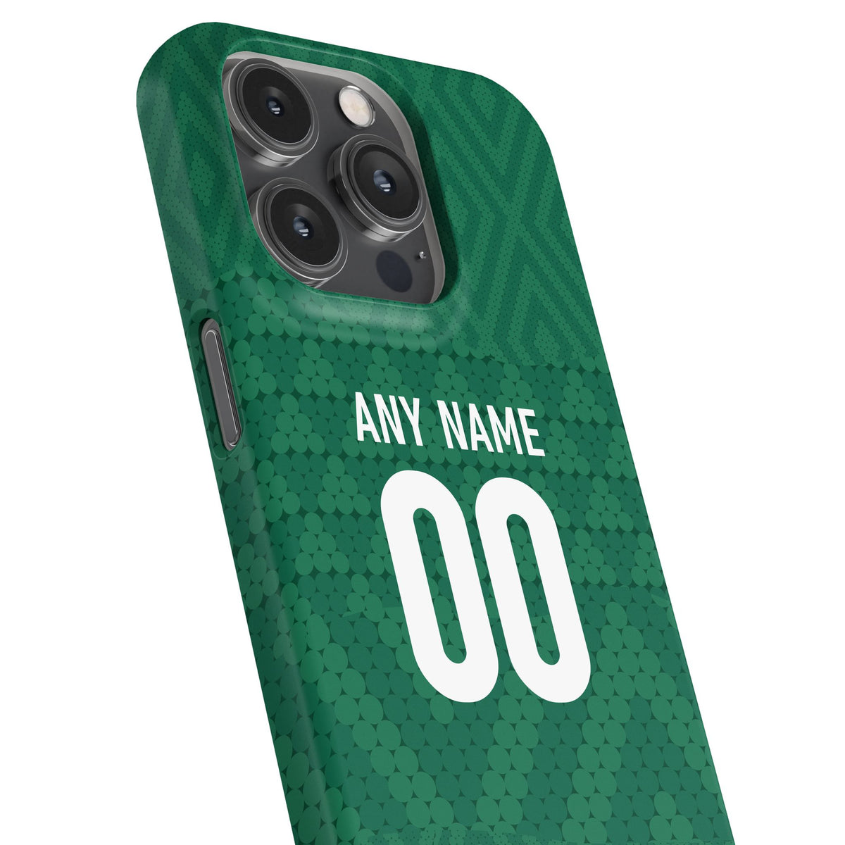 Phone case with the Iraq 2026 Away football shirt design by RIPA Football