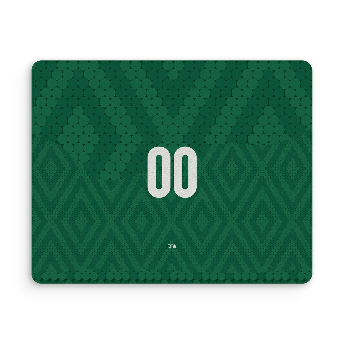 Mouse pad with the Iraq 2026 Away football shirt design by RIPA Football