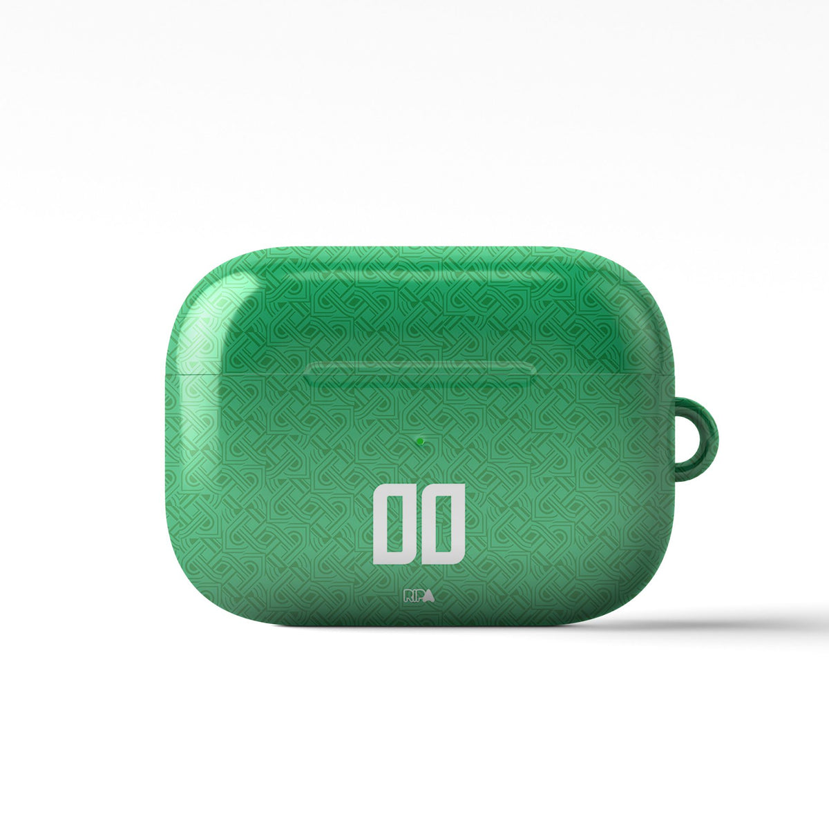 AirPods case with the Ireland 2024 Home football shirt design by RIPA Football