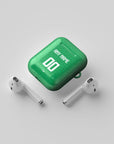 AirPods case with the Ireland 2024 Home football shirt design by RIPA Football