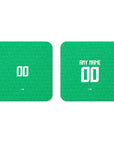 Coaster with the Ireland 2024 Home football shirt design by RIPA Football