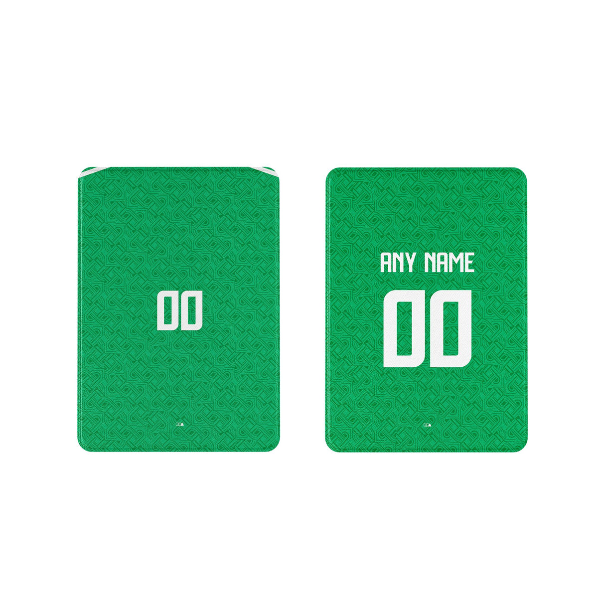 iPad case with the Ireland 2024 Home football shirt design by RIPA Football