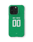 Phone case with the Ireland 2024 Home football shirt design by RIPA Football