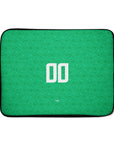 Laptop sleeve with the Ireland 2024 Home football shirt design by RIPA Football