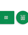 Mouse pad with the Ireland 2024 Home football shirt design by RIPA Football