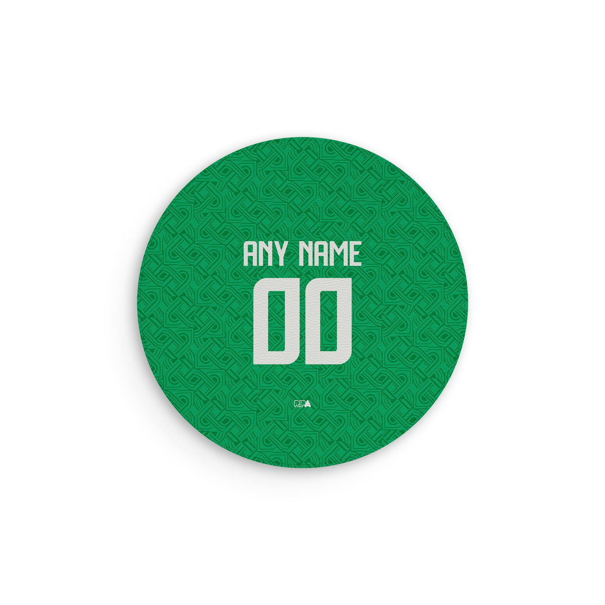 Mouse pad with the Ireland 2024 Home football shirt design by RIPA Football