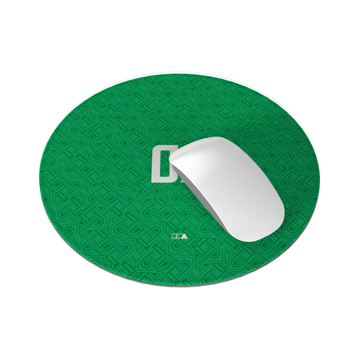Mouse pad with the Ireland 2024 Home football shirt design by RIPA Football