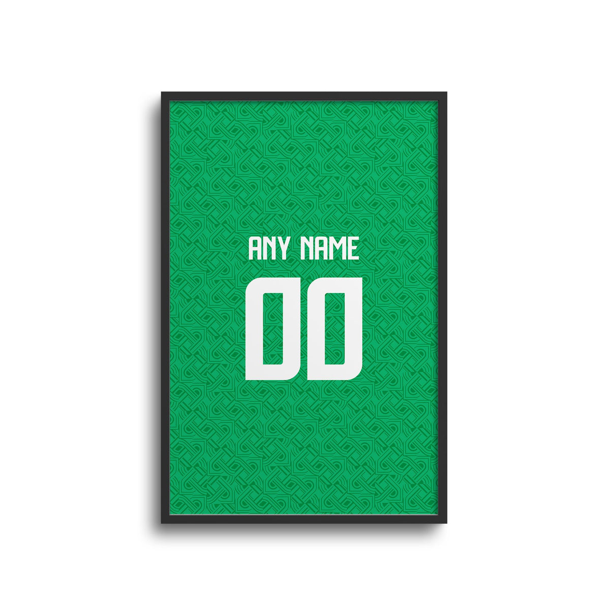 Print with the Ireland 2024 Home football shirt design by RIPA Football