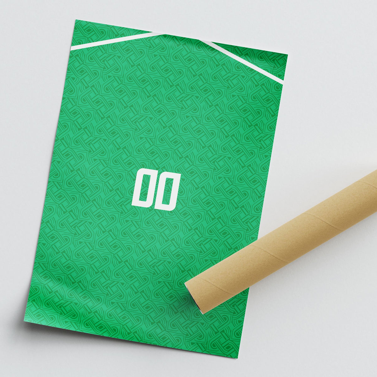 Print with the Ireland 2024 Home football shirt design by RIPA Football