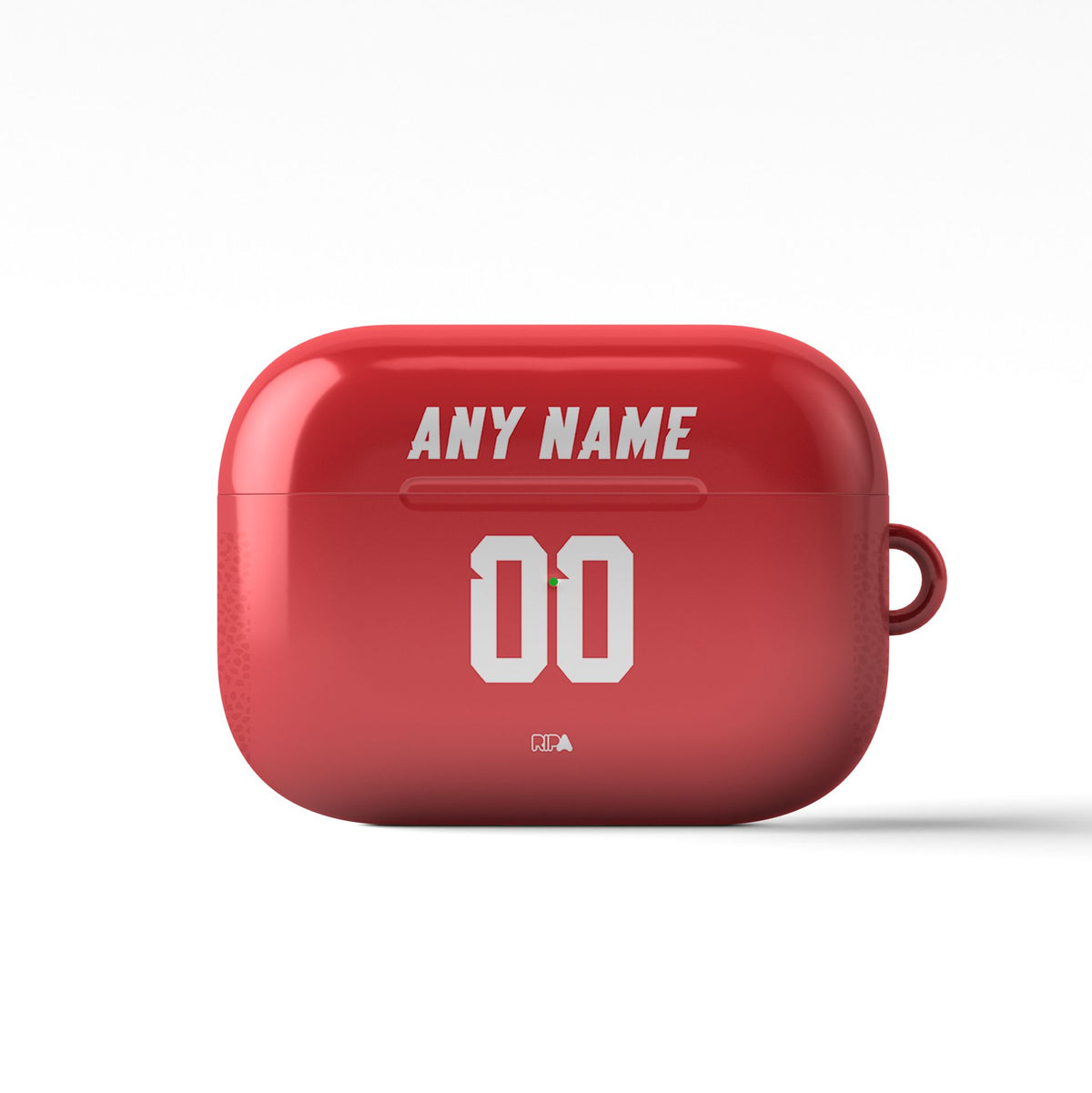 AirPods case with the Iran 2026 Away football shirt design by RIPA Football