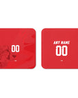 Coaster with the Iran 2026 Away football shirt design by RIPA Football