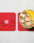 Coaster with the Iran 2026 Away football shirt design by RIPA Football