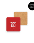 Coaster with the Iran 2026 Away football shirt design by RIPA Football