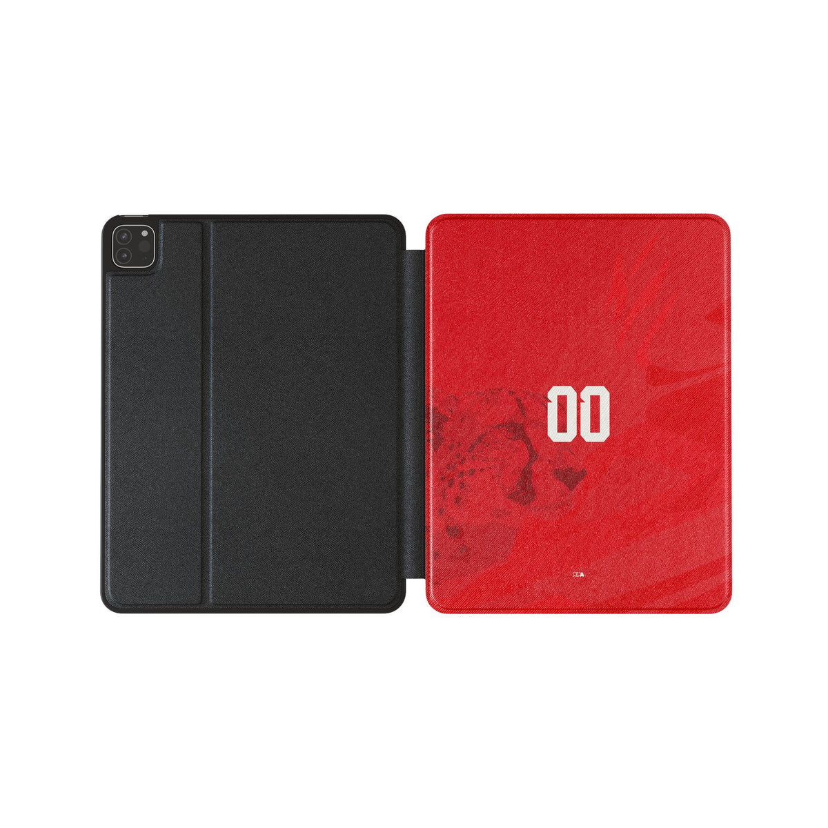 iPad case with the Iran 2026 Away football shirt design by RIPA Football